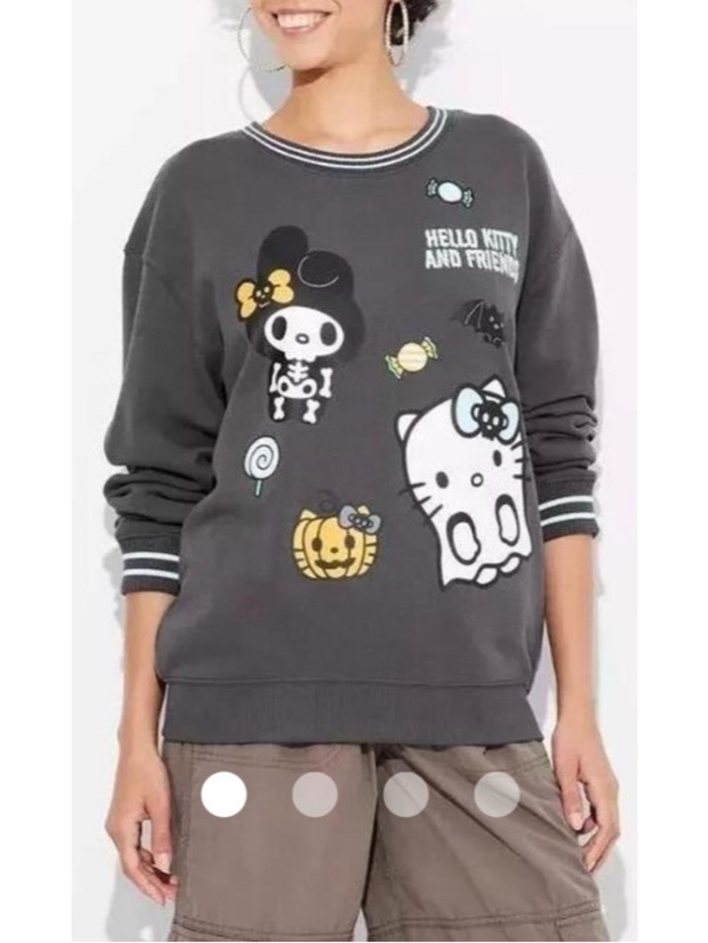 Hello Kitty and Friends Halloween Costume Sweatshirt Size Small Glow in Dark